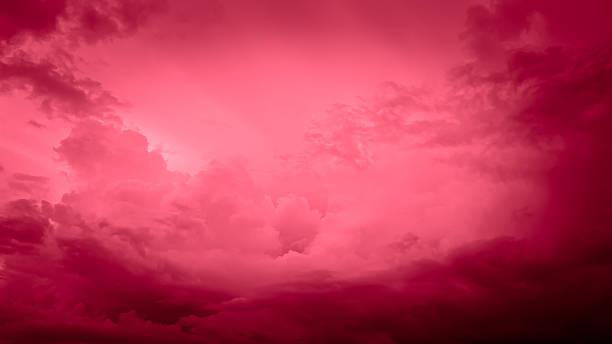 istock Crimson Sky Dramatic Clouds and Atmospheric Beauty 2217171170