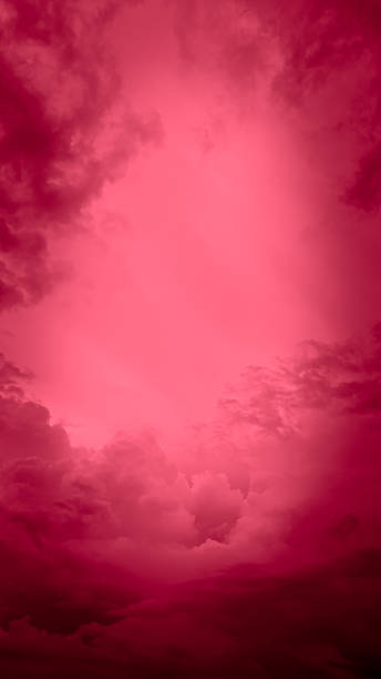 istock Crimson Sky Dramatic Clouds and Atmospheric Beauty 2217171177