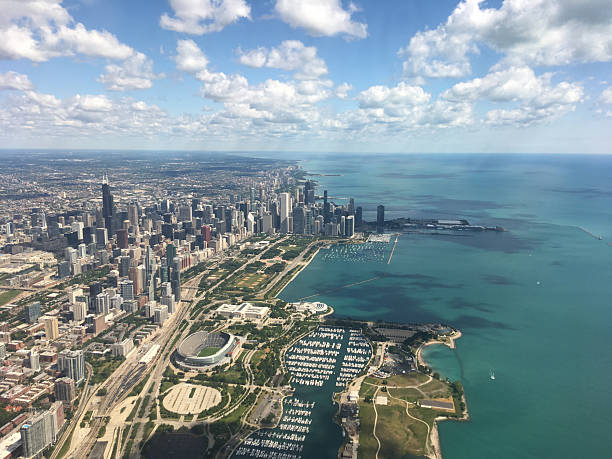 istock Clouds over Lake Michigan in Chicago 2217187559