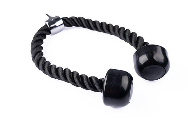 istock Fitness equipment, rope used to develop triceps 2217187846