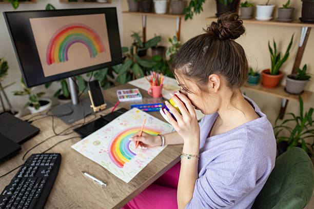 istock Female Graphic Artist 2217189998