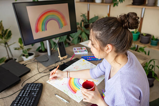 istock Female Graphic Artist 2217190187