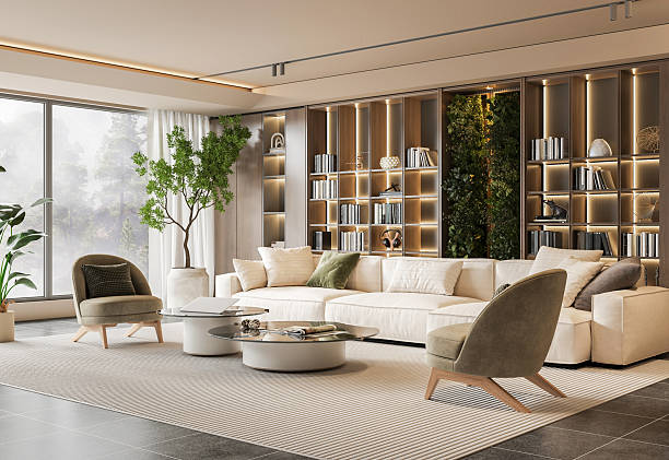 fotografii de stoc, fotografii și imagini scutite de redevențe cu oaza modernă: living cu grădină verticală - în interior