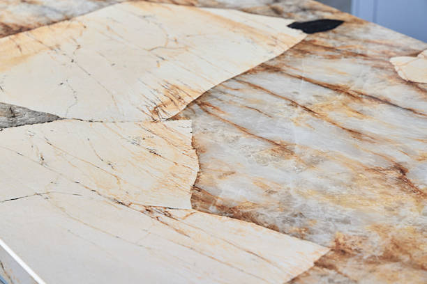 istock An Elegant Marble Countertop Showcasing Stunning and Unique Patterns and Rich Colors 2217203301