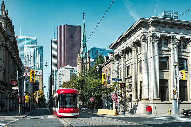 istock Downtown Toronto Canada Old Town Streetcar 2217204764