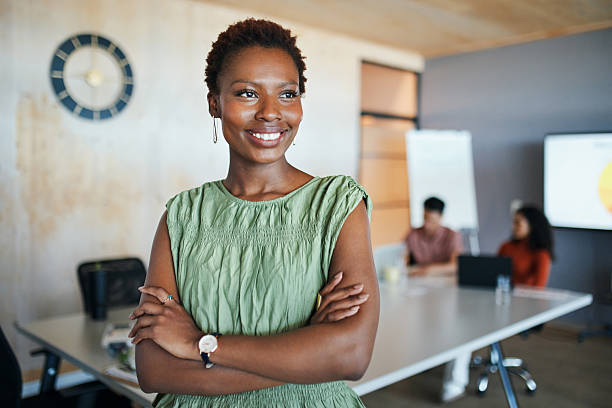 istock Confident Businesswoman in Modern Office 2217205486