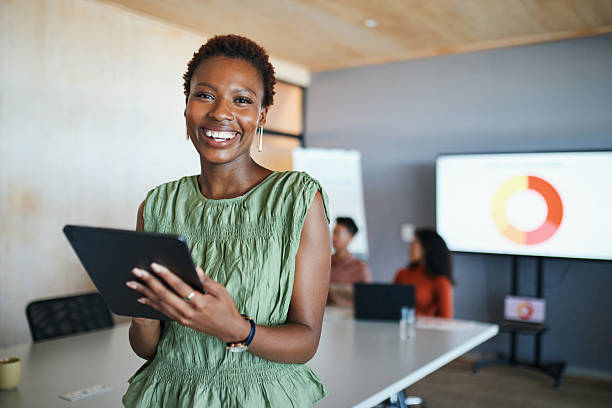 istock Confident Businesswoman Leading Presentation 2217205489