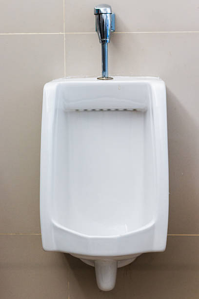 istock Restroom facilities modern urinal design in public spaces clean environment interior view 2217209486