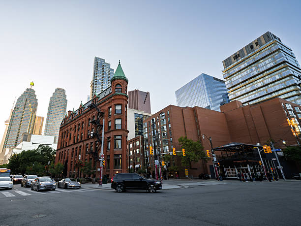 istock Downtown Toronto streets during an autumn sunset 2217211418