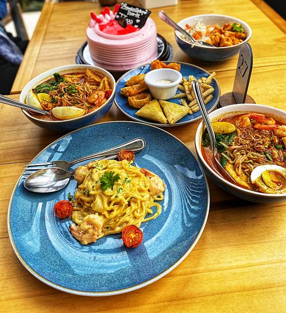 istock various delicious cafe food and assorted snack served on the table 2217216286