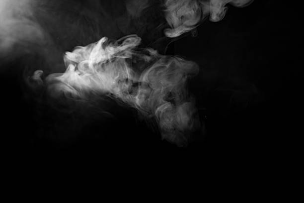istock Thick Swirling Smoke in Dramatic Monochrome Atmosphere 2217219084