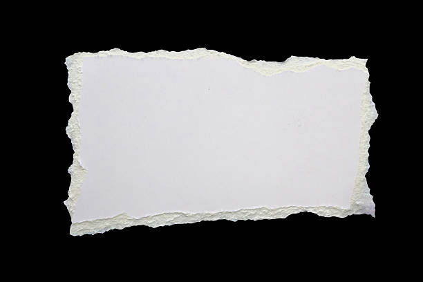 istock White ripped paper torn edges strips isolated on black background 2217223503