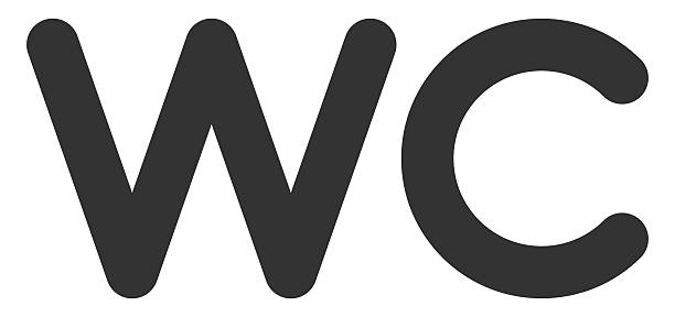 istock Simple sign with bold WC letters in gray. Ideal for wayfinding, public service announcement, facilities management, and accessibility projects. Clean, modern design. 2217224820