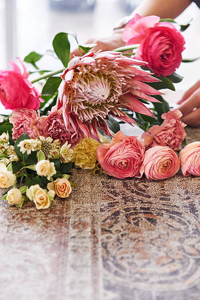 istock Vibrant, fresh flower bouquet arrangement 2217230898