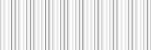 istock Abstract geometric white and gray color, modern design stripes background with vertical straight lines, metal sheet pattern. Vector illustration. 2217231271