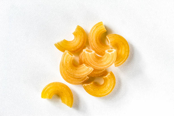 istock raw macaroni pasta isolated on white background 2217231874