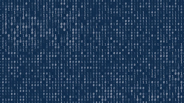 stockillustraties, clipart, cartoons en iconen met binary code pattern background - computertaal