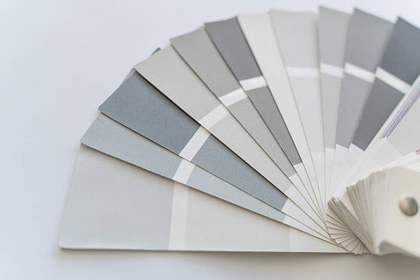 istock palette of gray color on white background. 2217243908