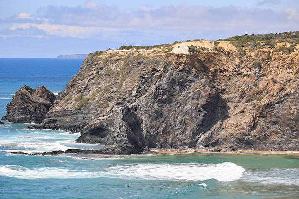 istock View of the steep cliffs at Odeceixe beach, Algarve, Portugal 2217246052