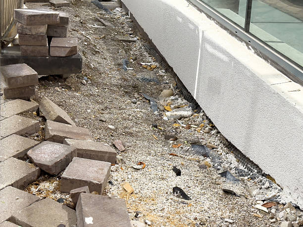 istock Urban construction site with debris and pavers 2217246347