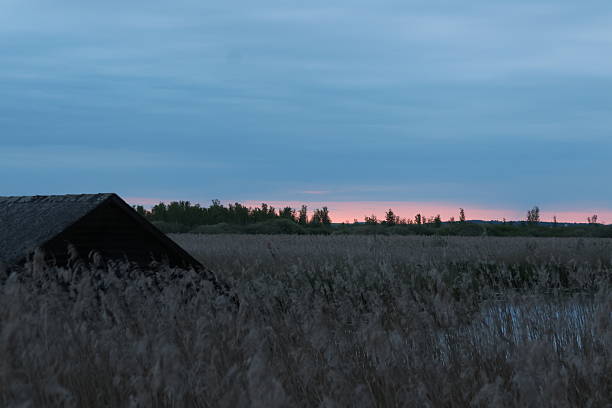 Cloudy sky on this evening sunset in southern germany