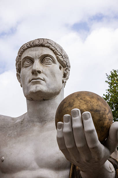 istock The colossal statue of Emperor Constantine the Great in Rome 2217255225