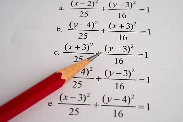 istock Pencil on mathematic formula exercise test paper in education school. 2217278764