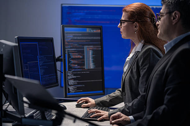 istock Concentrated professional experiencing a moment of insight in an advanced tech environment. 2217281339