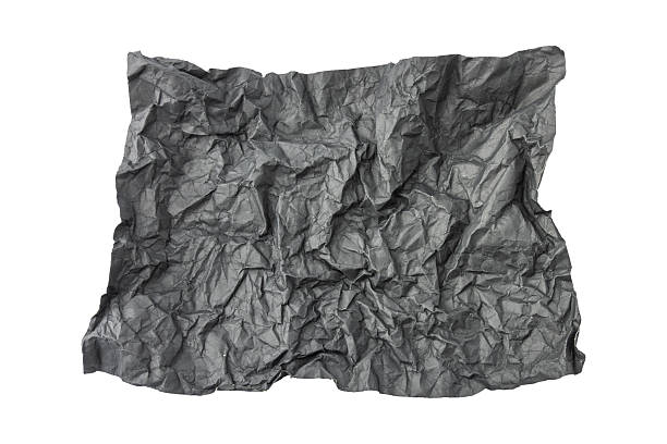 istock Close up a abstract black crumpled paper 2217288420