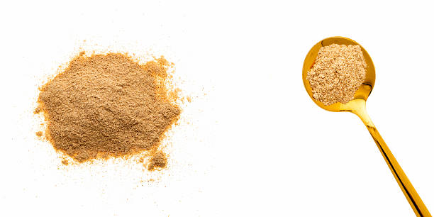 istock Lepidium meyenii - Organic maca dry powder 2217295452