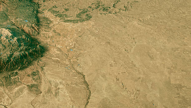 istock El Paso County CO Satellite Landscape View 3D Render True Color 2217295619
