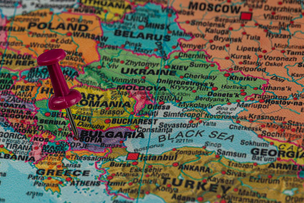 Globe of Europe with shallow depth of field. Just add type.