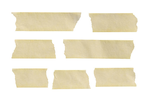 istock Set of beige masking tape strips isolated on white background 2217296890