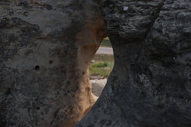 From a rock quarry to Roche Percee Saskatchewn tour scenery.