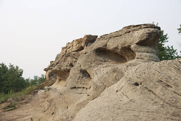 From a rock quarry to Roche Percee Saskatchewn tour scenery.