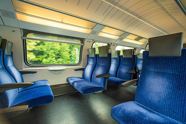 Modern train interior