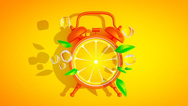 Orange Slice Alarm Clock Summer Refreshment