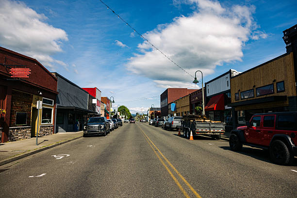 istock Main Street and Rustic Buildings in Rural Washington State 2217327868