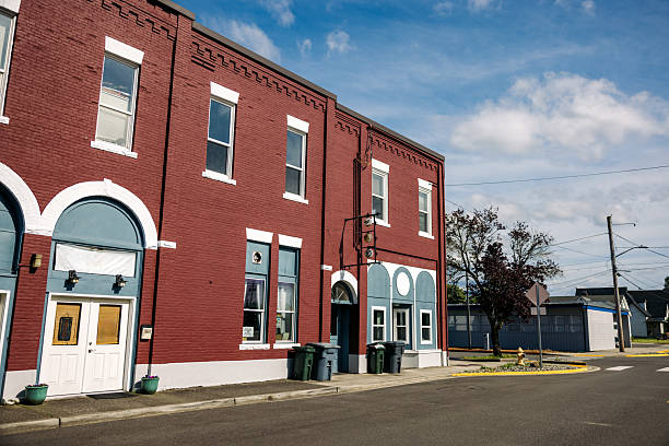 Downtown mainstreet in the small town of Buckley, Washington.