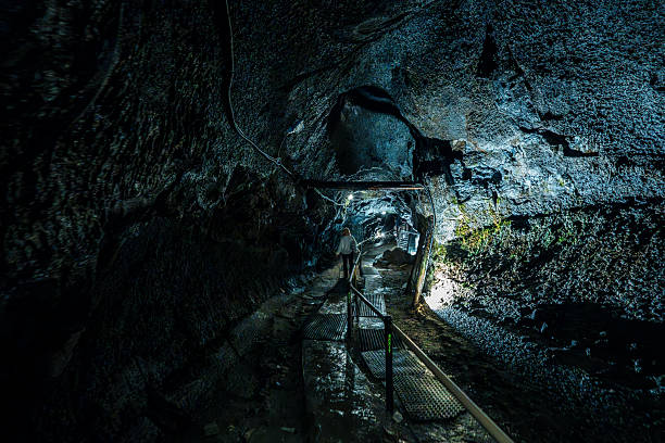 istock Exploring Fugaku Wind Cave's Icy Lava Formations 2217331135