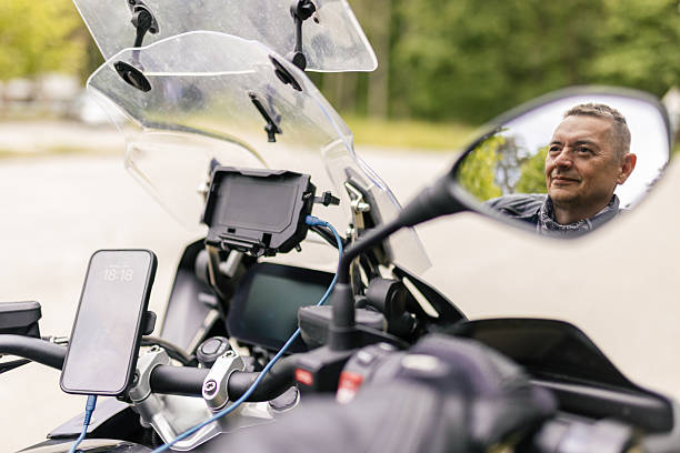 istock A man is sitting on his motorcycle on road 2217335889