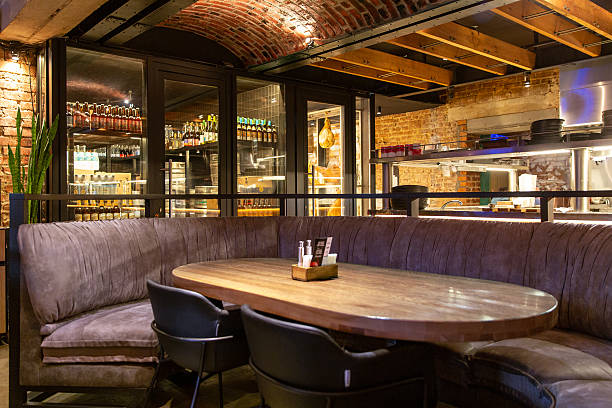istock Interior of cozy classic european restaurant 2217341567