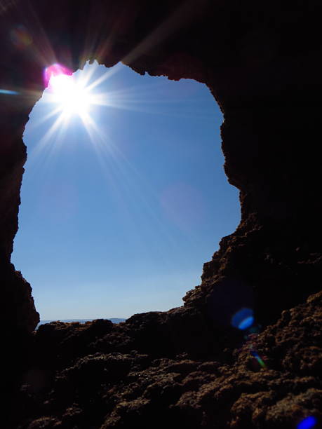 istock Scenic view from inside a natural cave opening in Namibia 2217344370