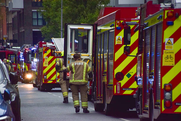 London Fire Brigade, London, UK stock photo