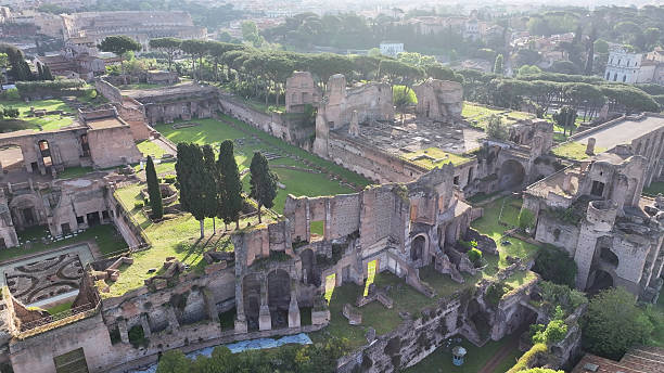 Archaeological Park At Rome In Lazio Italy.