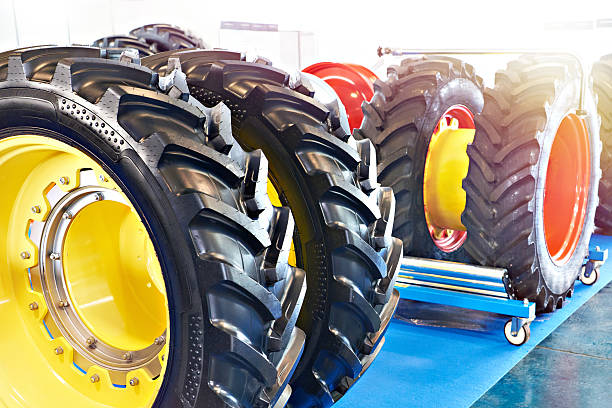 istock Rubber tire for tractor agriculture 2217353433