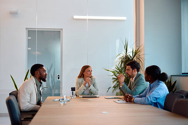 istock Business team discussing during a meeting in the office 2217360882