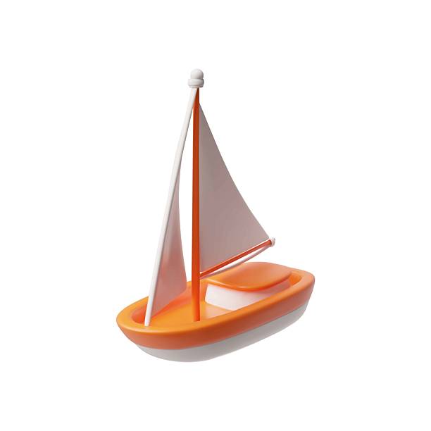 istock 3d sailing yacht icon, vector illustration. Vehicle for transportation. 2217364320