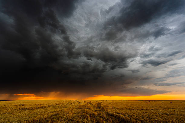 istock Awesome stormy scene as dark clouds threaten severe weather 2217382229