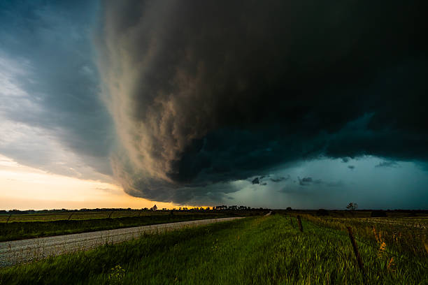 istock Dramatic storm quickly moves across fields and farm land bringing heavy wind and rain 2217382334